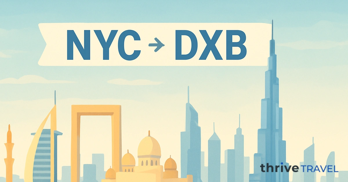 New York to Dubai