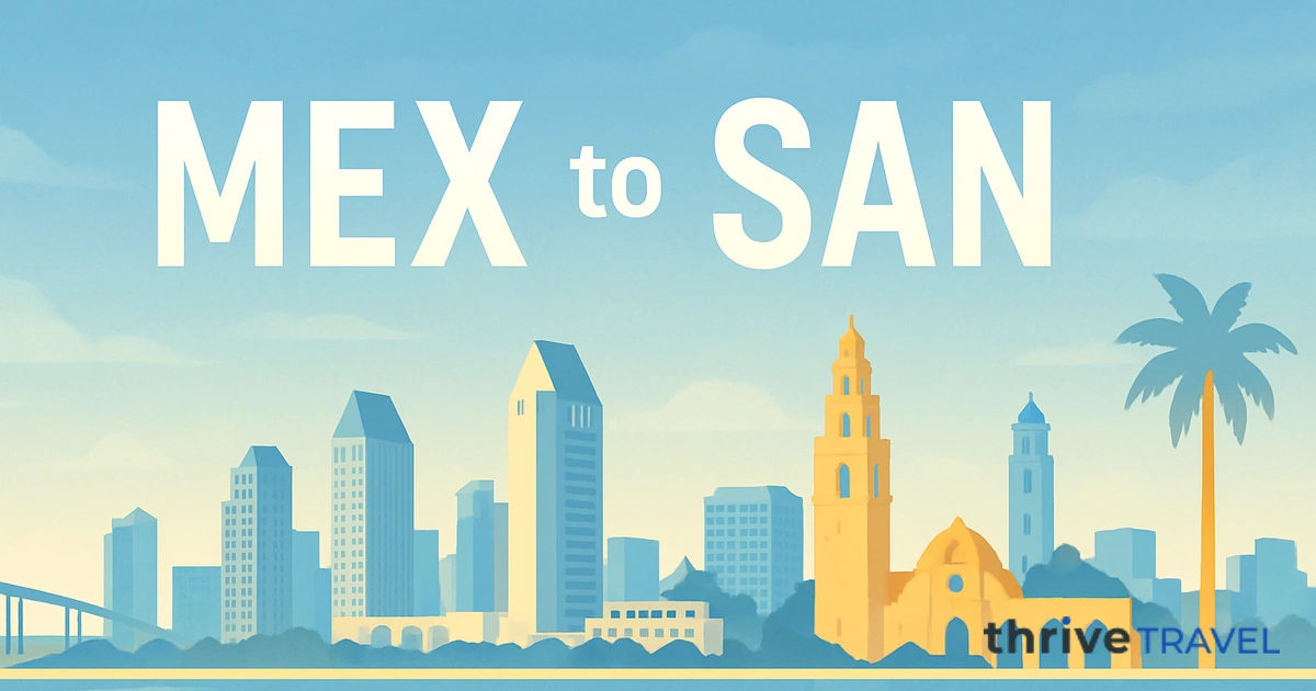 Mexico City to San Diego