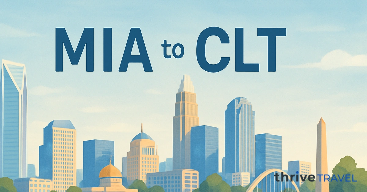 Miami to Charlotte