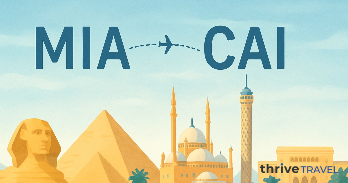 Miami to Cairo
