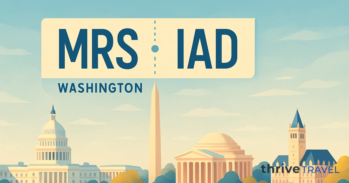 Marseille to Washington D.C.