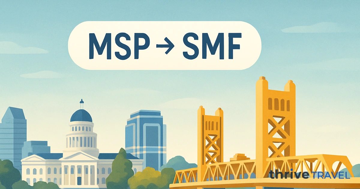 Minneapolis to Sacramento