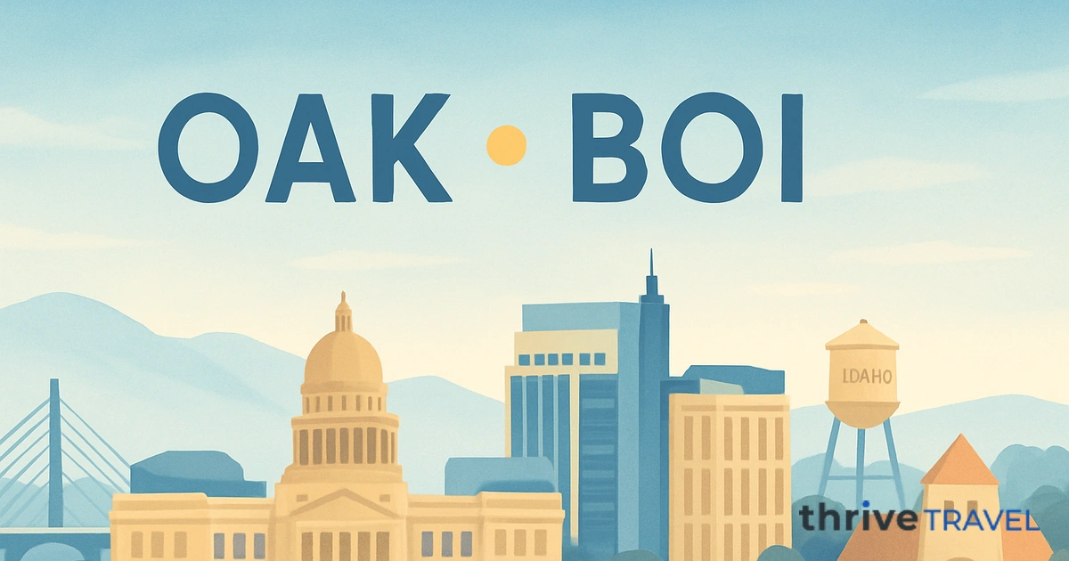 Oakland to Boise
