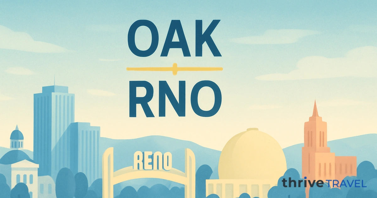 Oakland to Reno