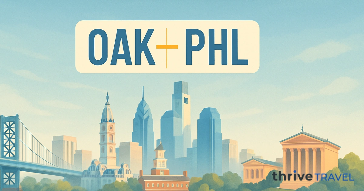 Oakland to Philadelphia