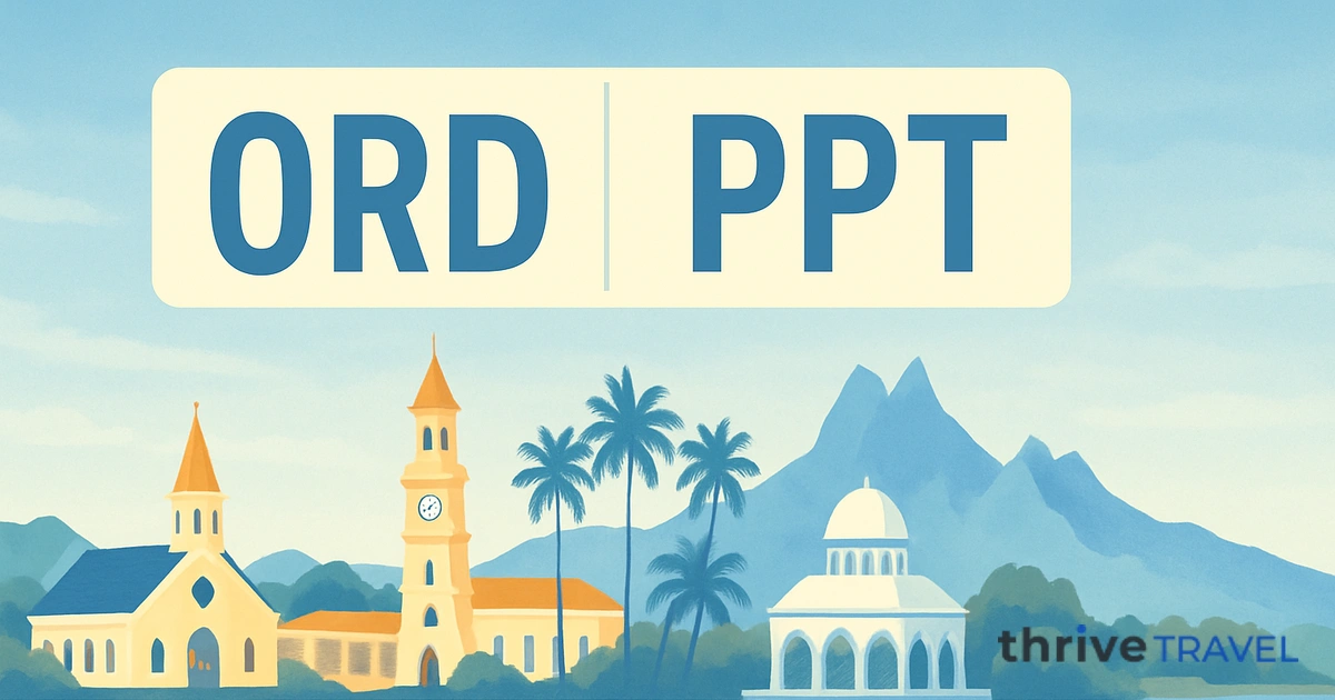 Chicago to Papeete