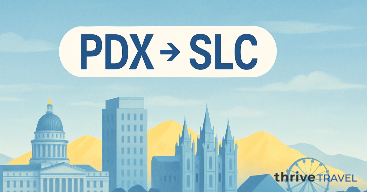 Portland to Salt Lake City