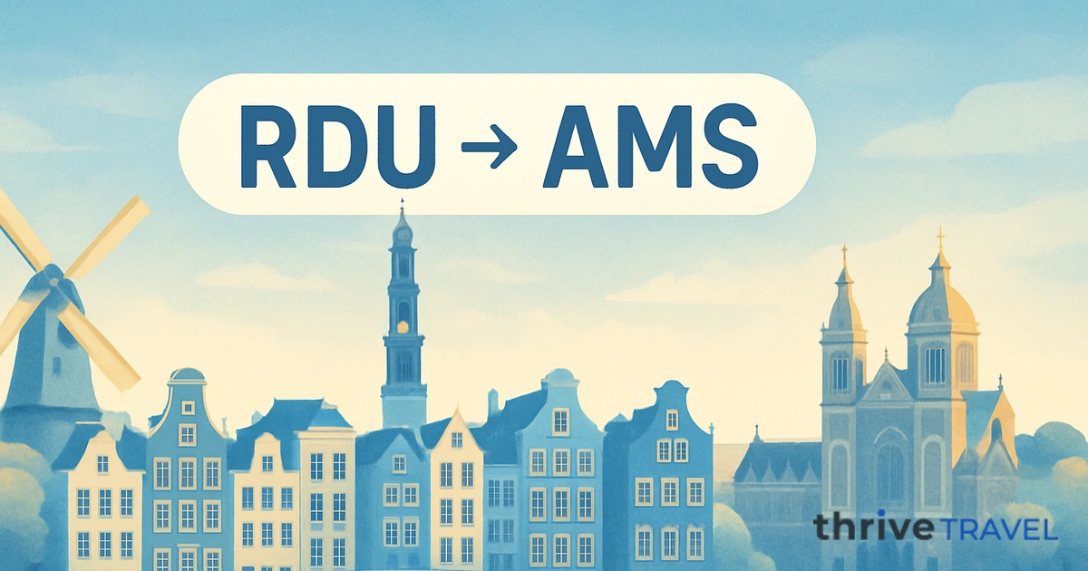 Raleigh-Durham to Amsterdam