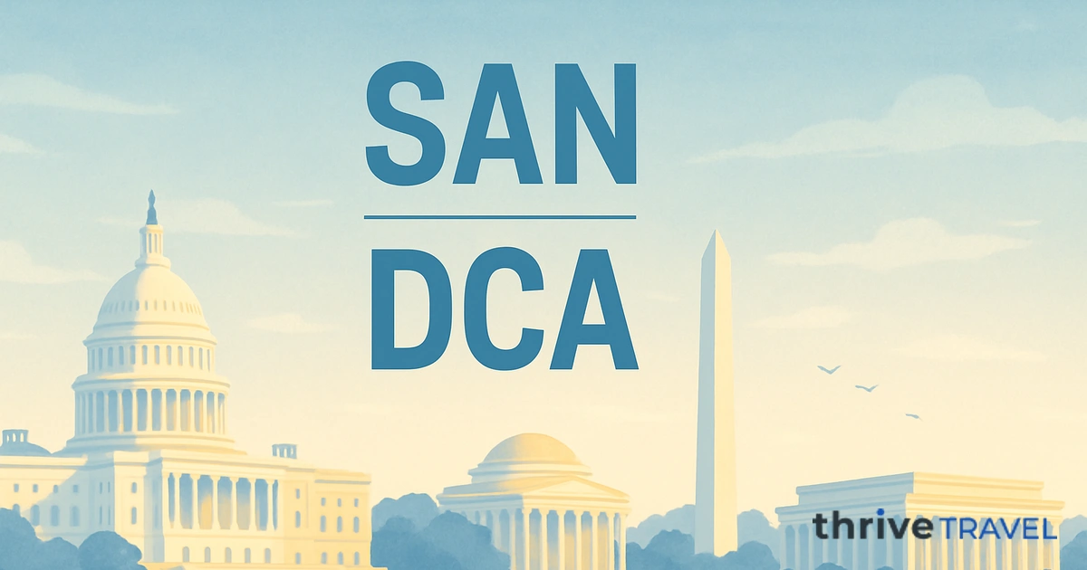 San Diego to Washington D.C.