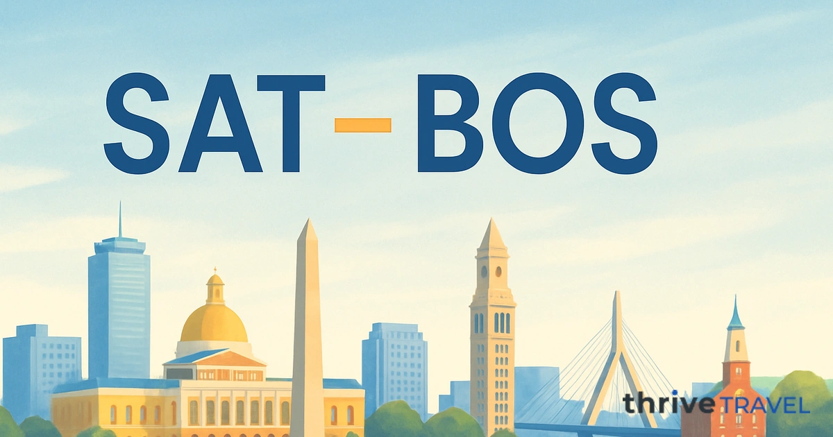 San Antonio to Boston