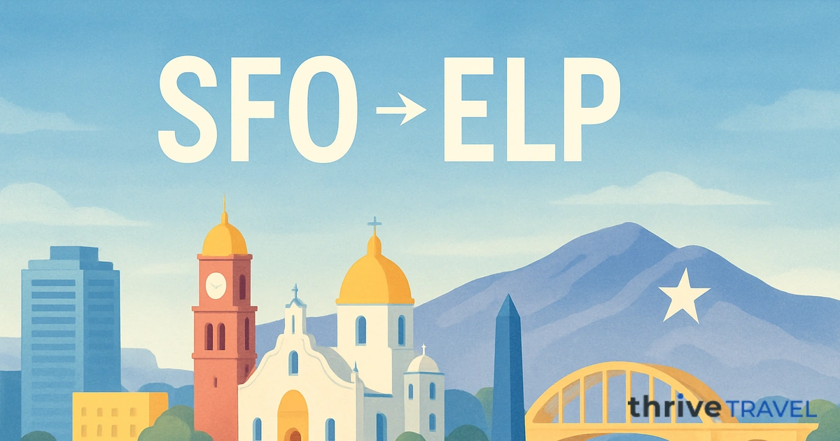 San Francisco to El Paso