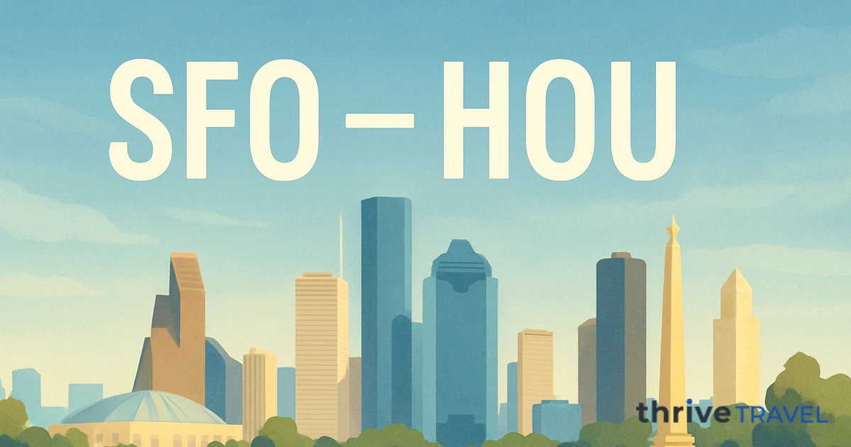 San Francisco to Houston