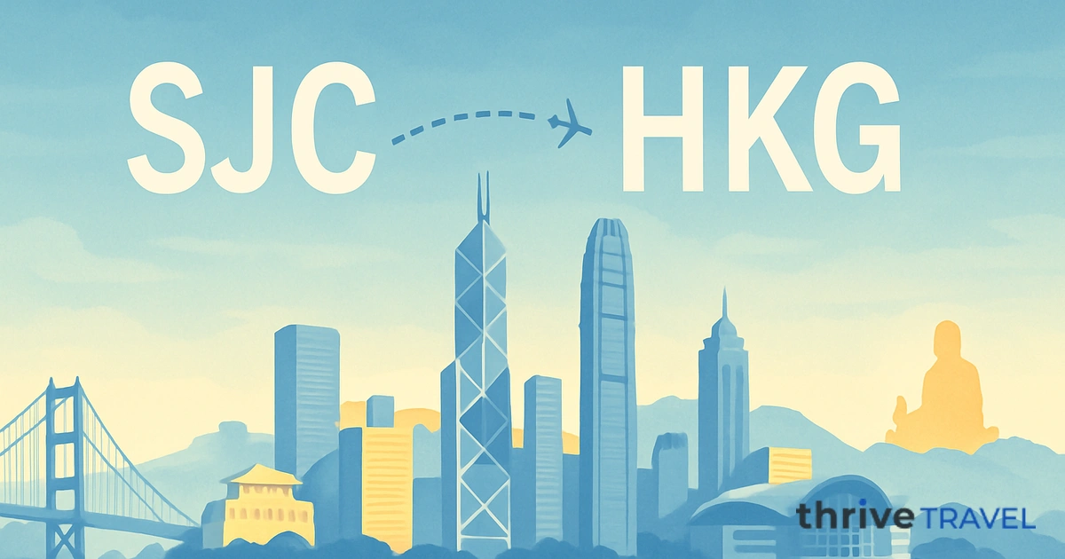 San Jose to Hong Kong