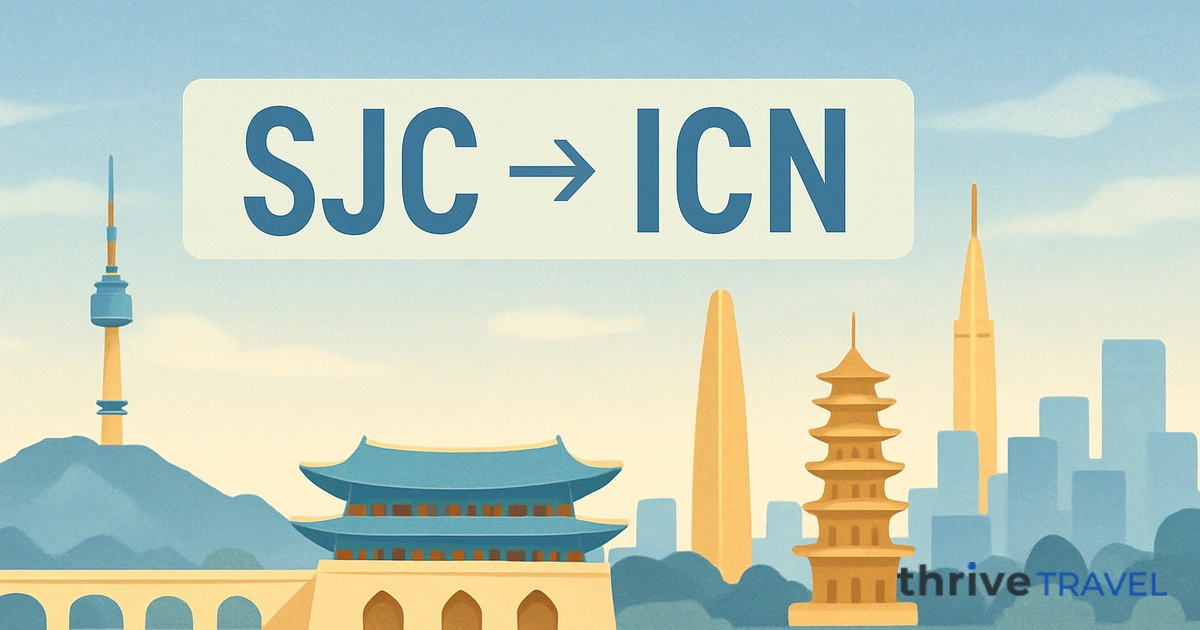 San Jose to Seoul