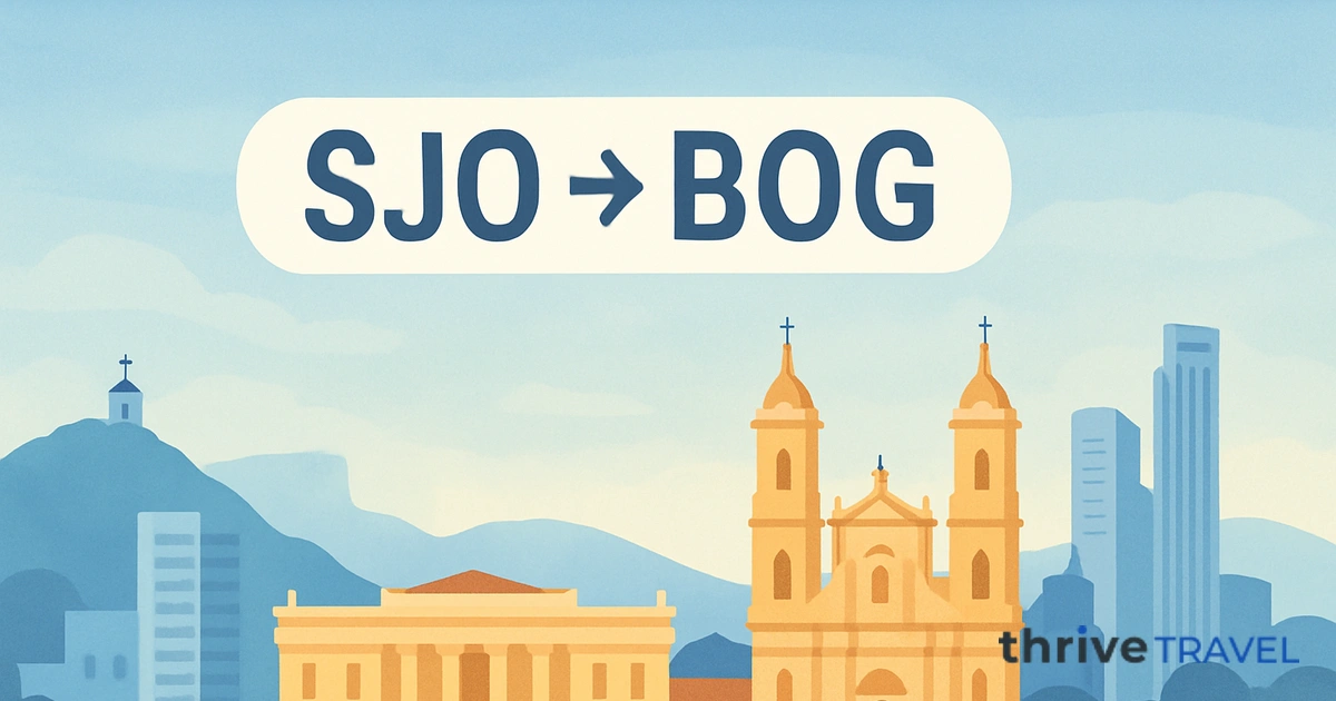 San José to Bogotá