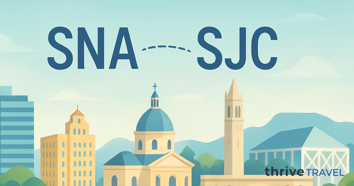 Santa Ana to San Jose