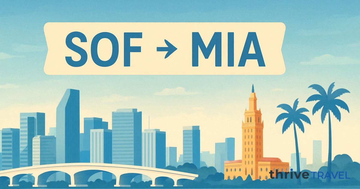 Sofia to Miami