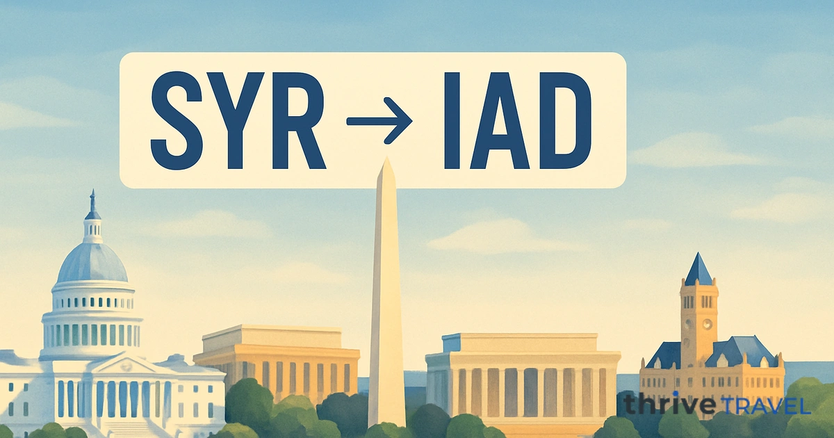 Syracuse to Washington Dulles