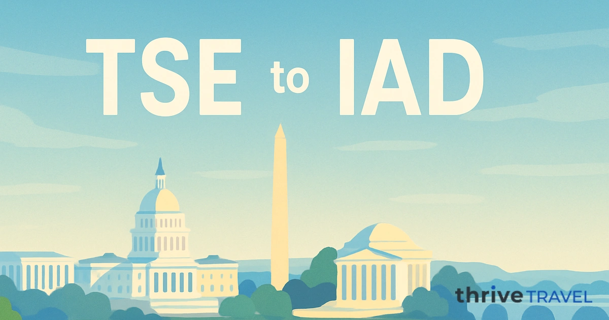 Astana to Washington