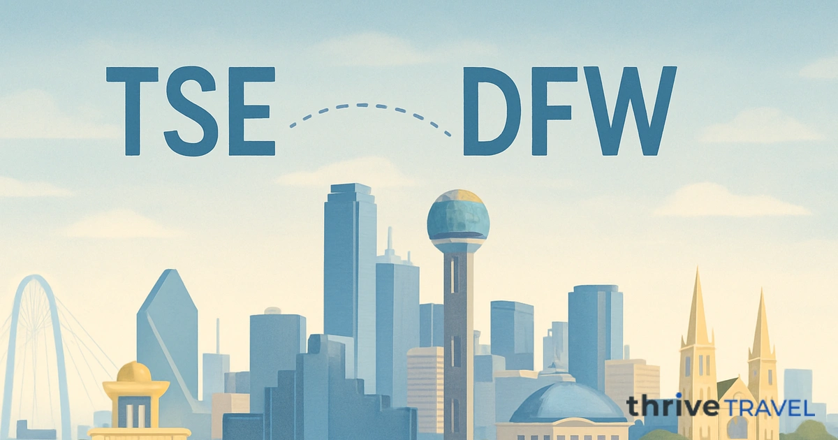 Astana to Dallas