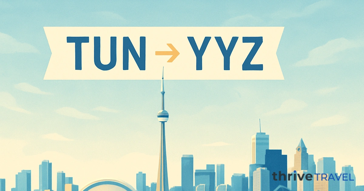 Tunis to Toronto