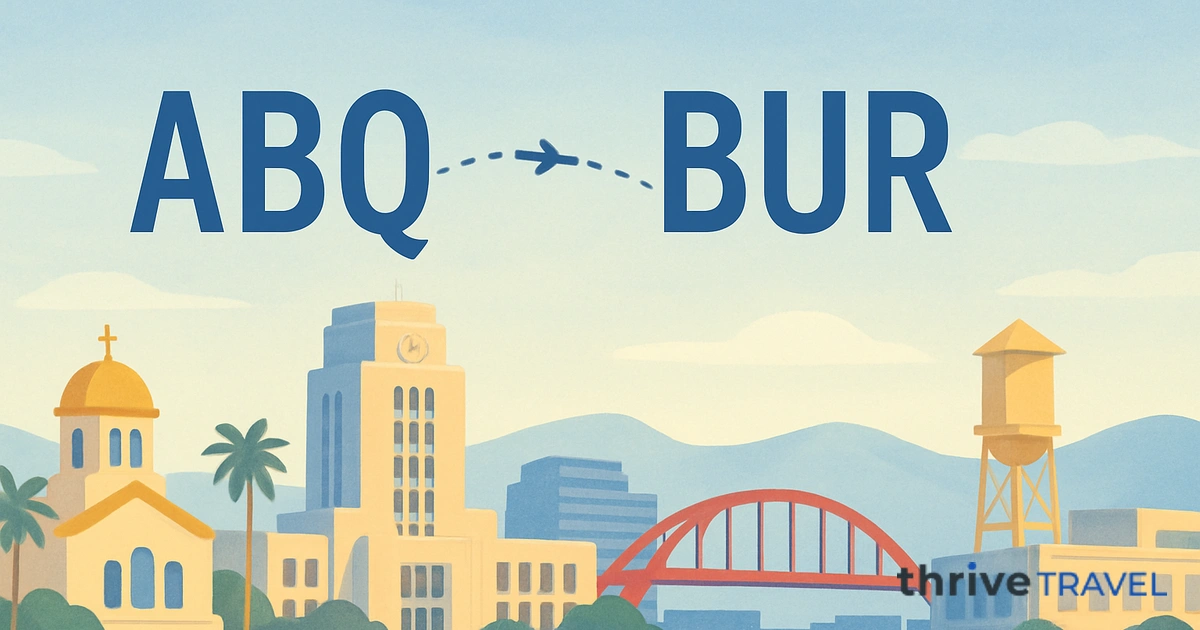 Albuquerque to Burbank