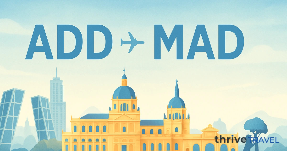 Addis Ababa to Madrid