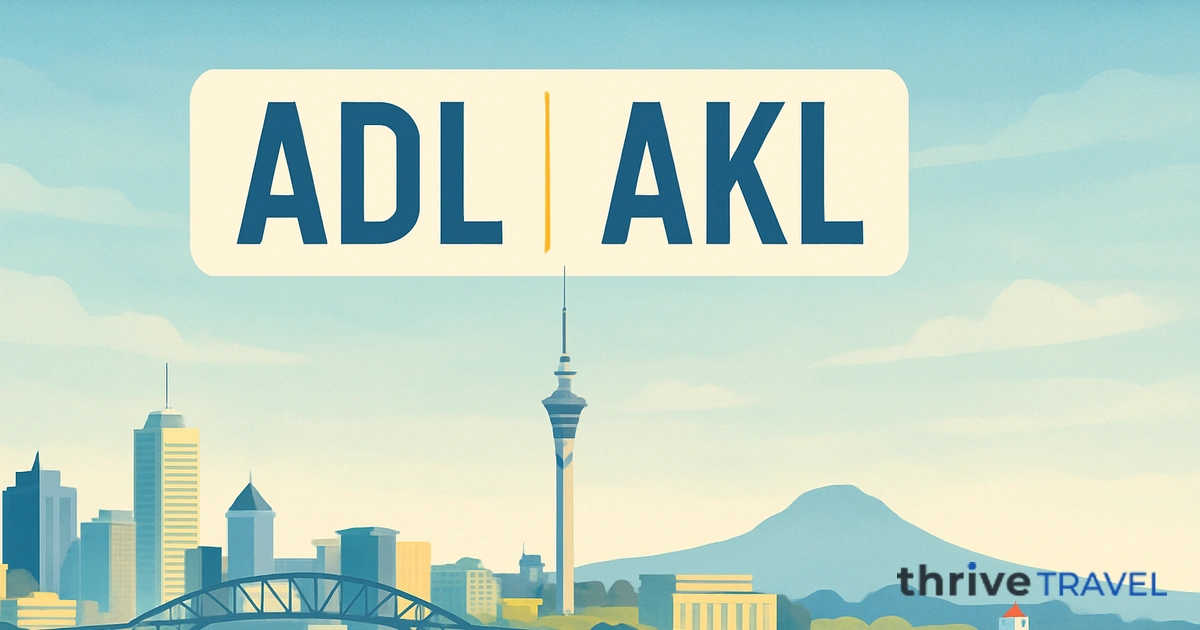 Adelaide to Auckland