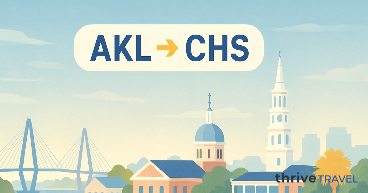 Auckland to Charleston