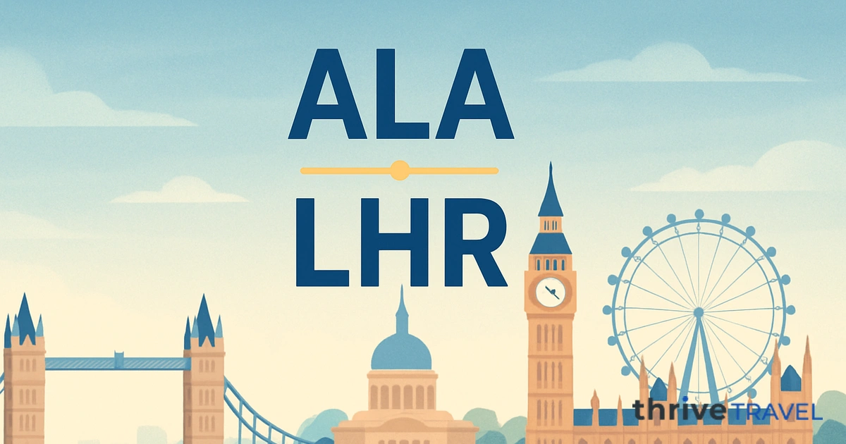 Almaty to London