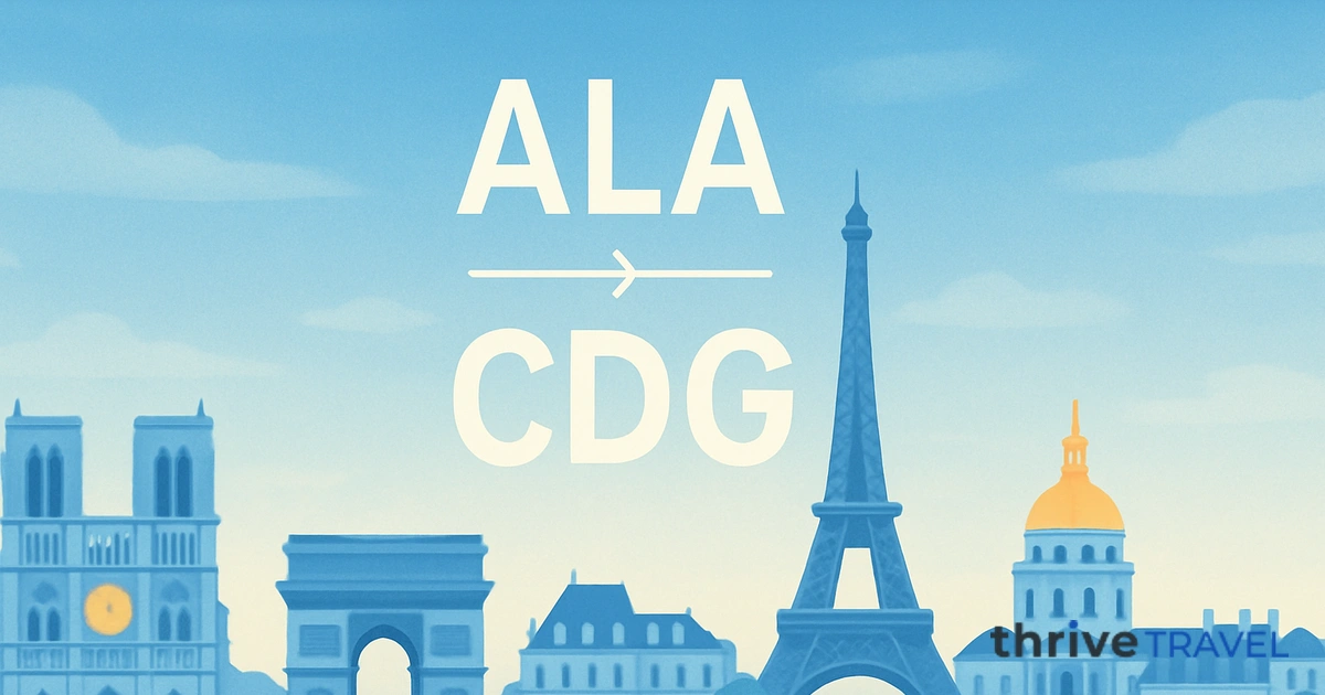 Almaty to Paris