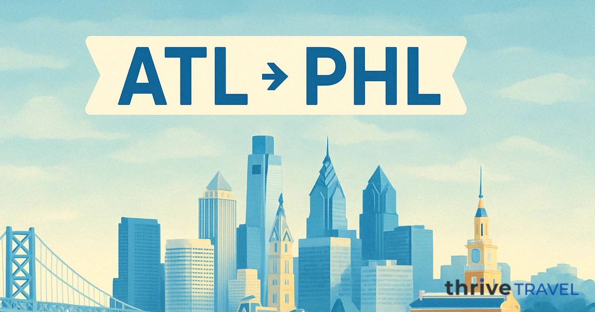 Atlanta to Philadelphia