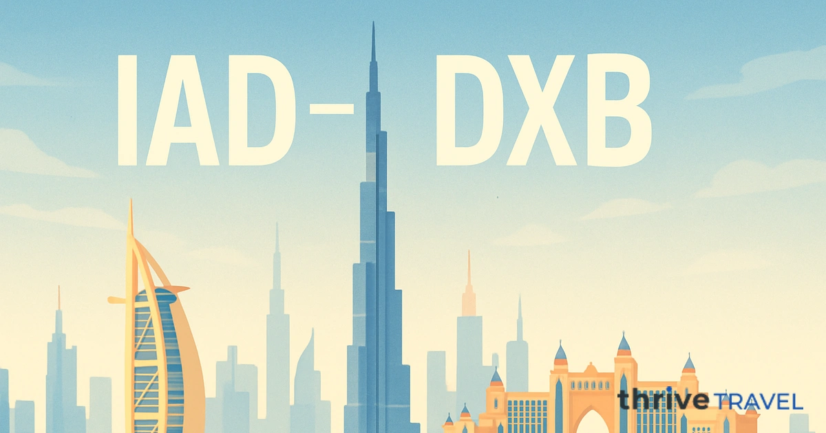 Washington to Dubai