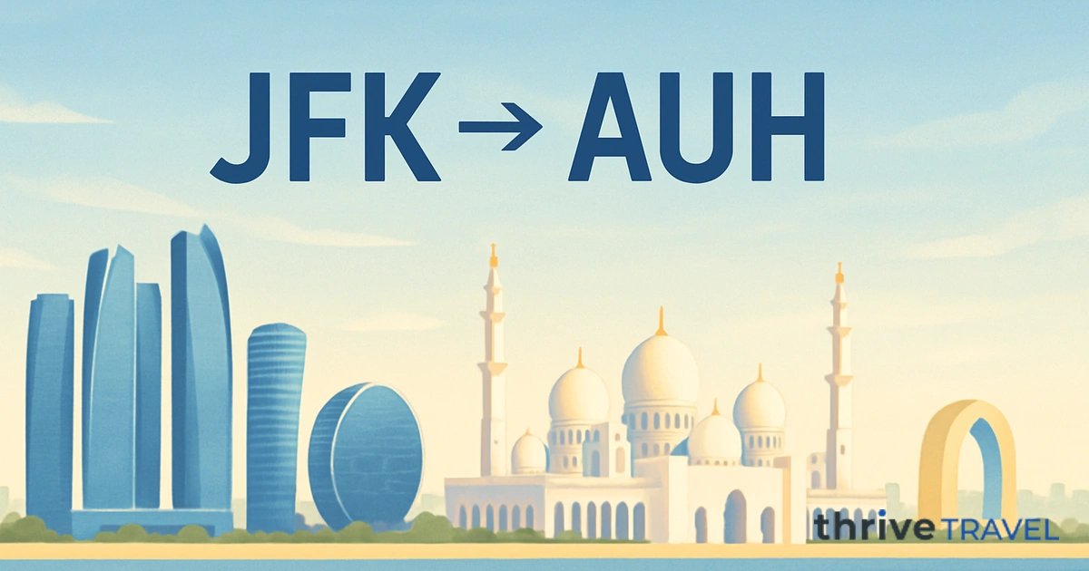 New York to Abu Dhabi