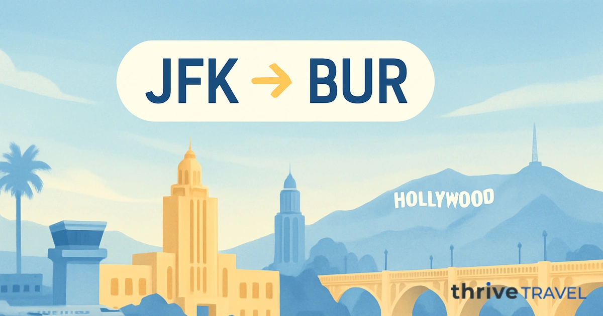 New York to Burbank
