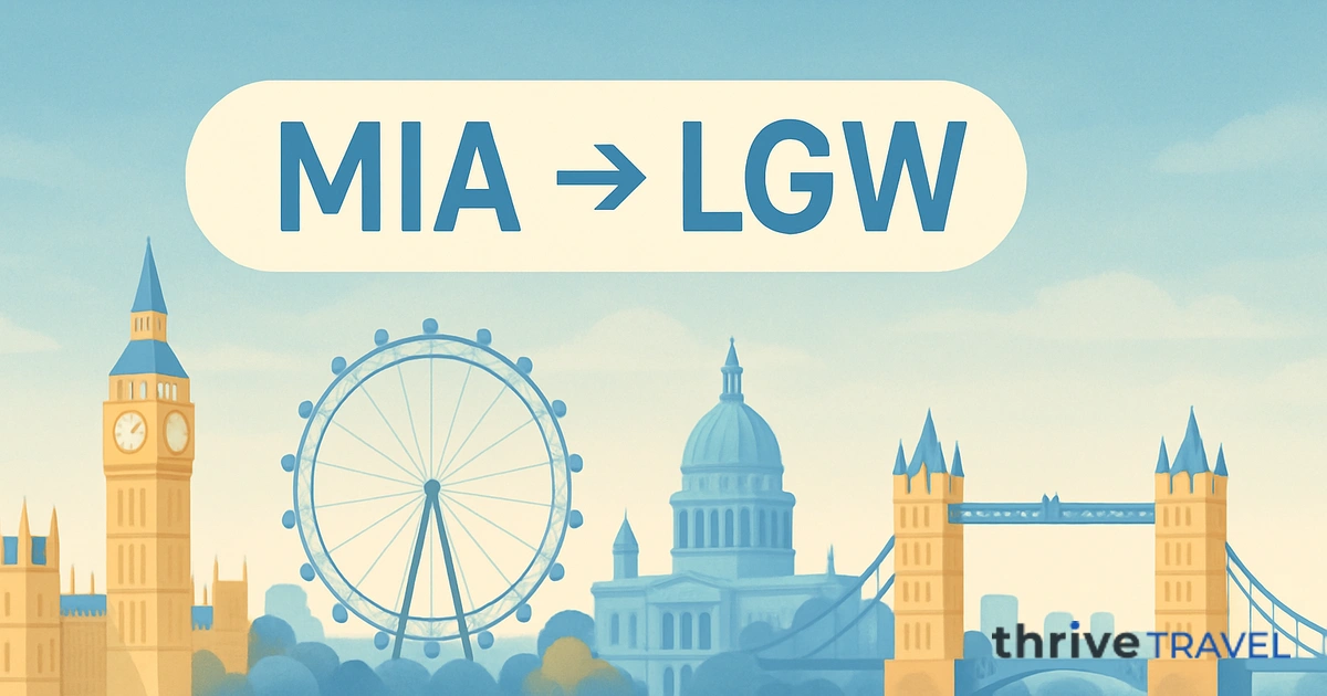 Miami to London