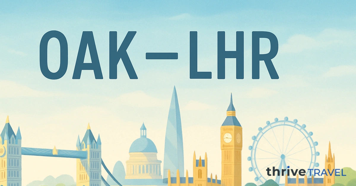 Oakland to London