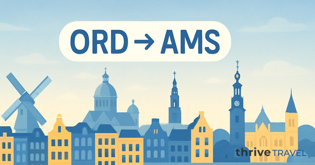 Chicago to Amsterdam