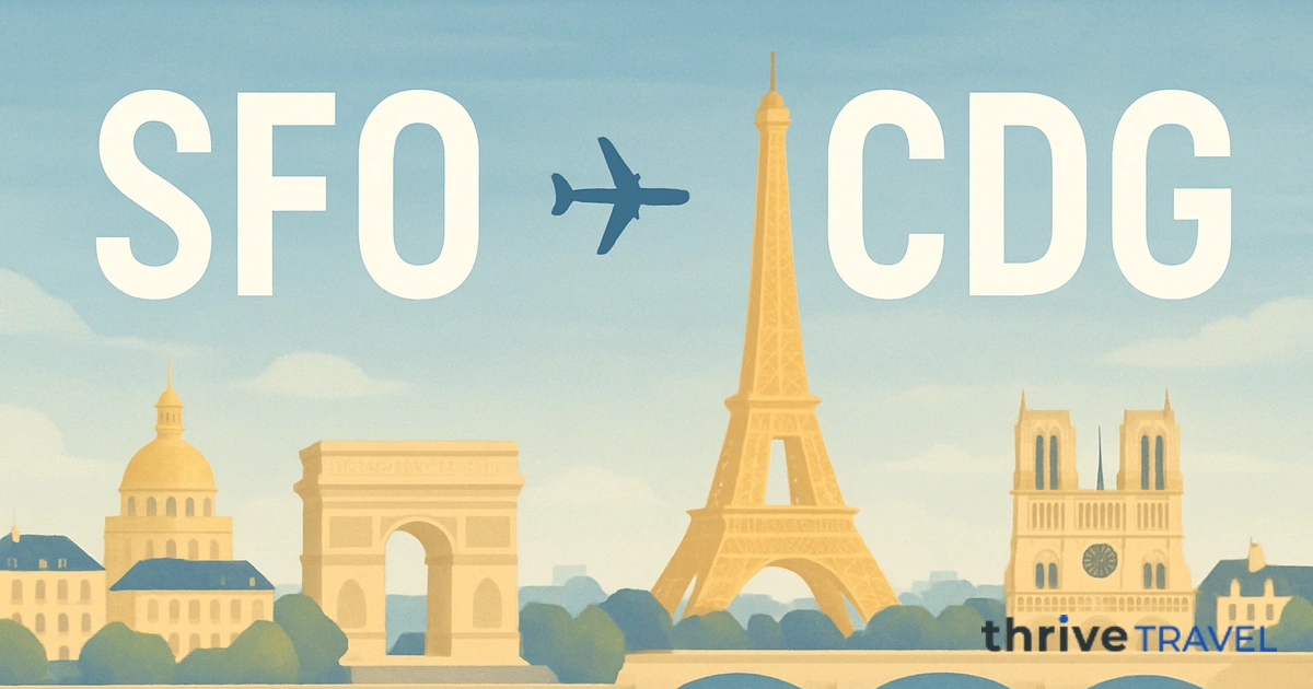 San Francisco to Paris
