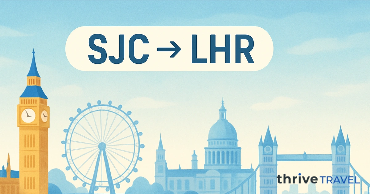 San Jose to London