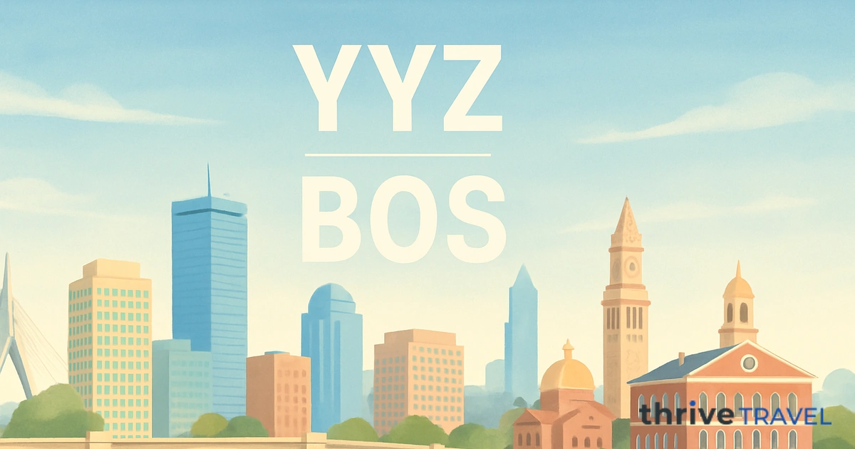 Toronto to Boston