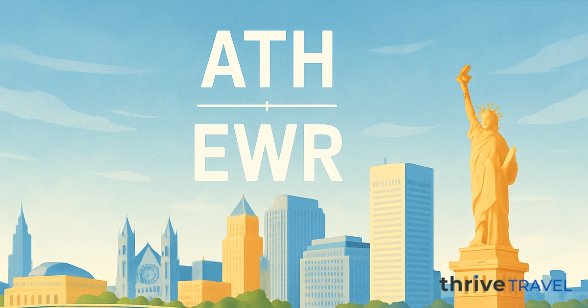 Athens to Newark