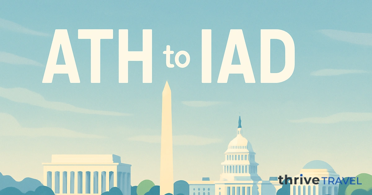 Athens to Washington D.C.