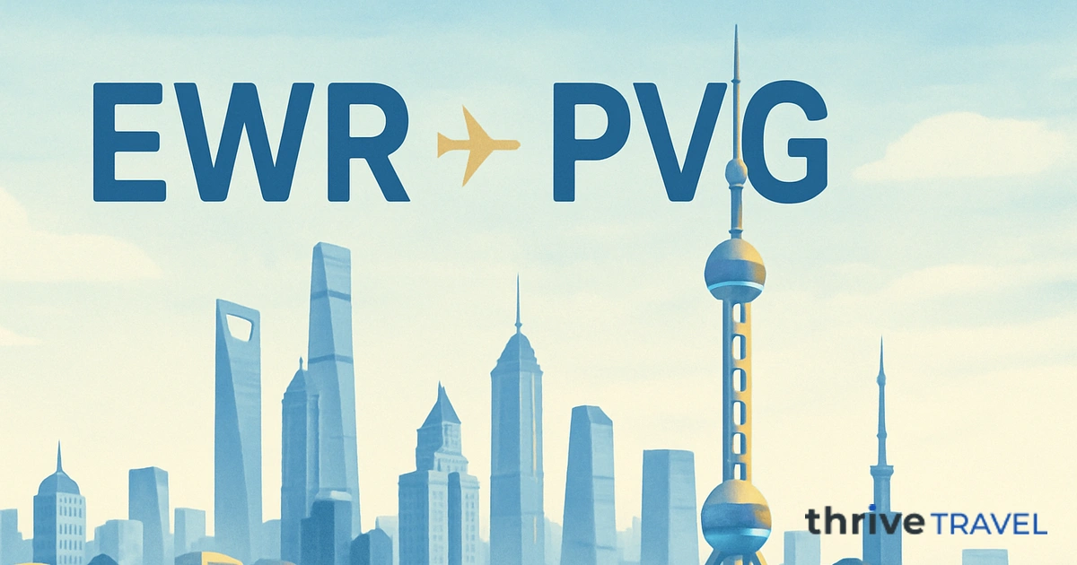 Newark to Shanghai