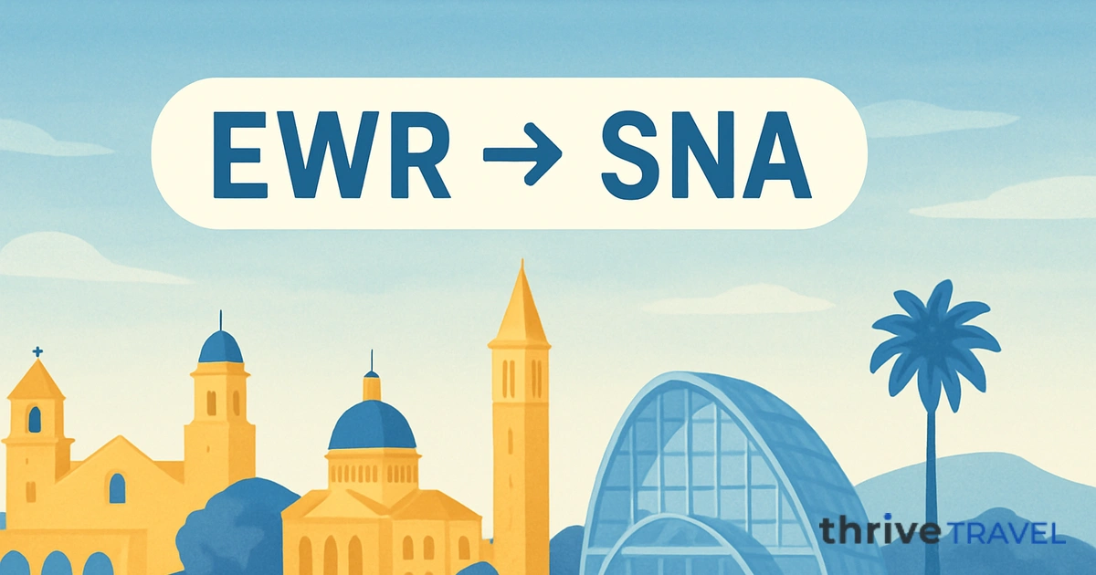 Newark to Santa Ana