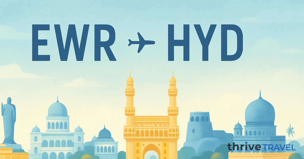 Newark to Hyderabad