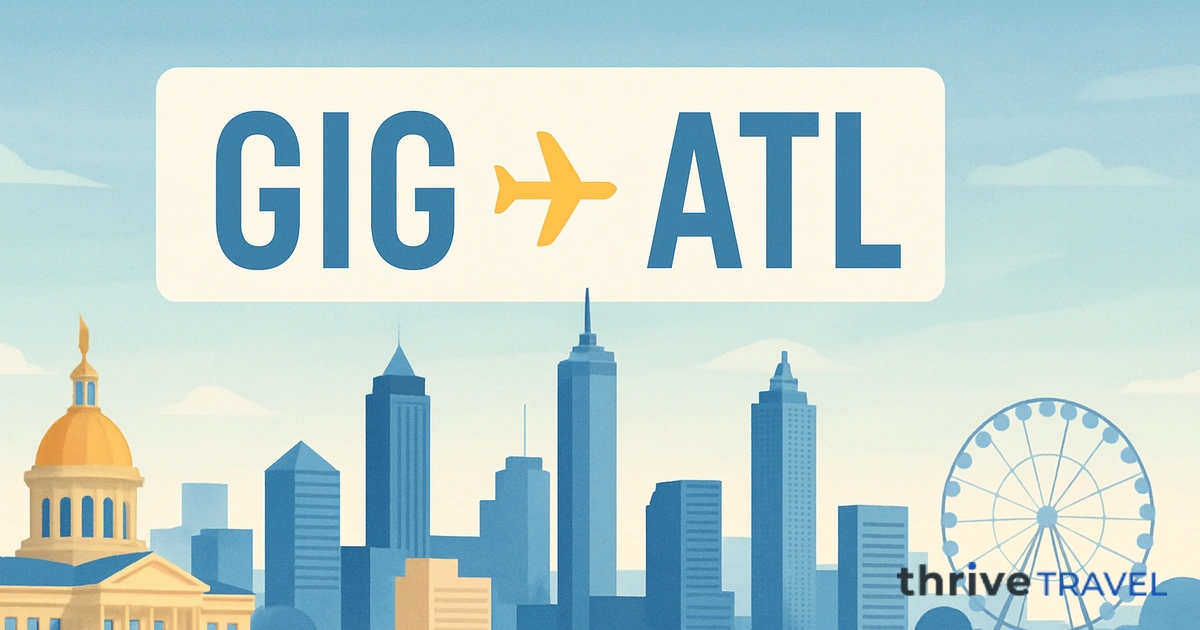 Rio de Janeiro to Atlanta