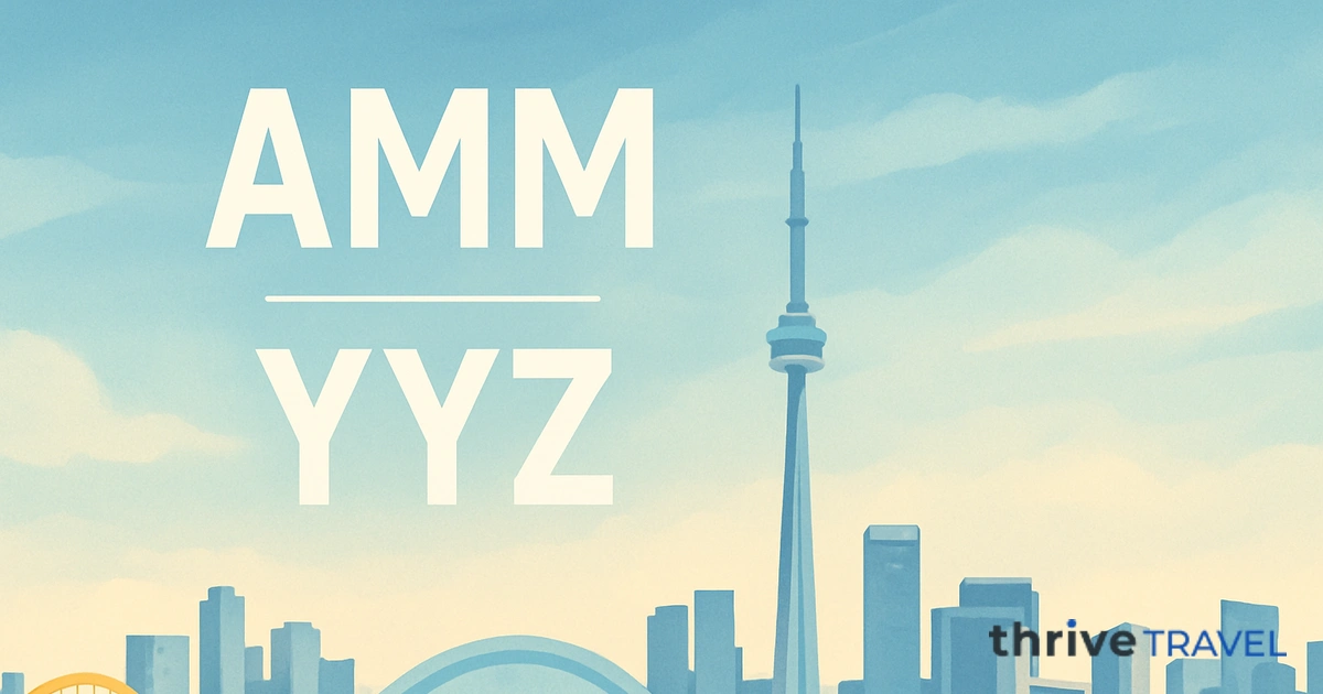 Amman to Toronto