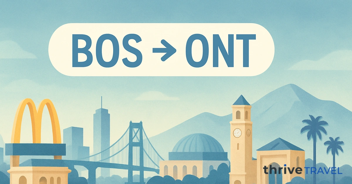 Boston to Ontario