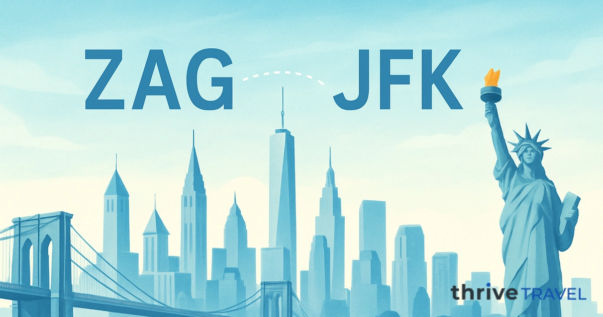 Zagreb to New York
